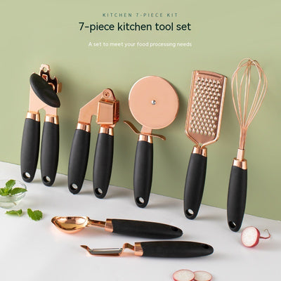 Kitchen Household Peeler Gadget Copper Plating Set - UrbanZ By Nisha