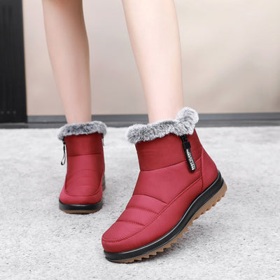 Winter Snow Boot With Side Zipper