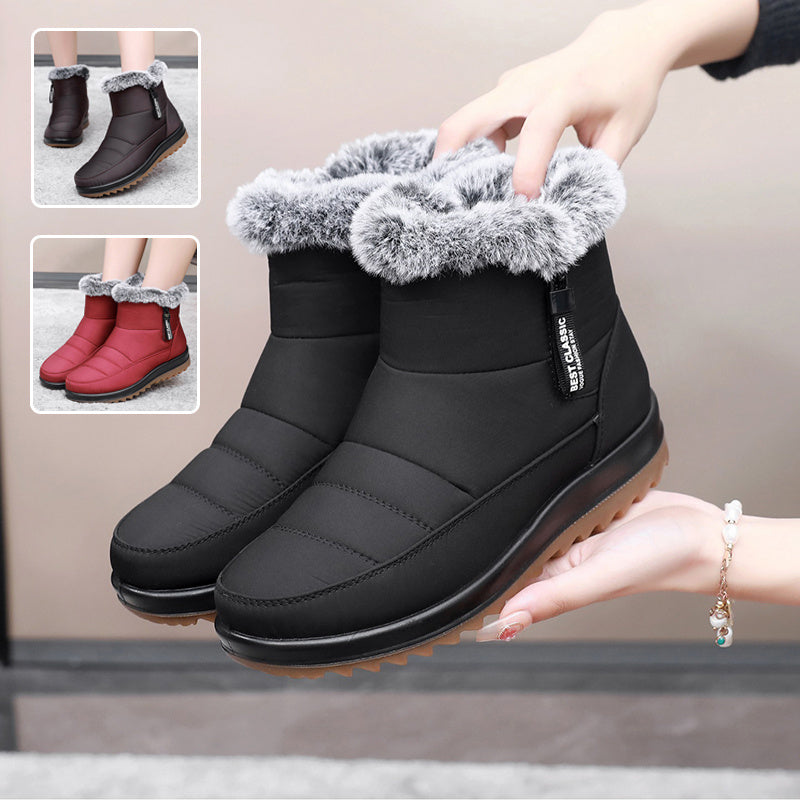 Winter Snow Boot With Side Zipper