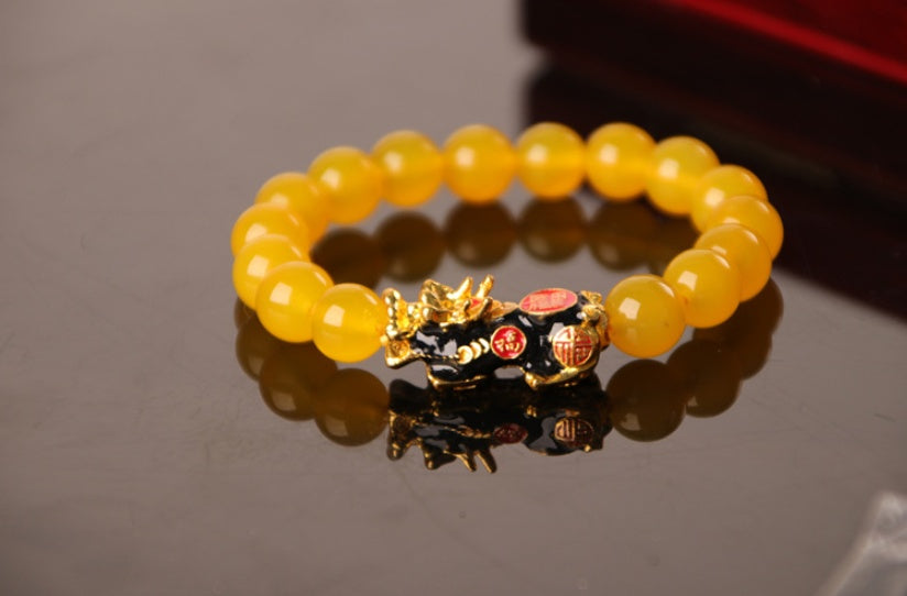 3D Gold Plated PiXiu Bracelet - UrbanZ By Nisha