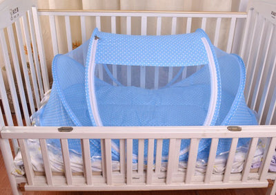 Adorable Foldable Baby Bed Net With Pillow Set