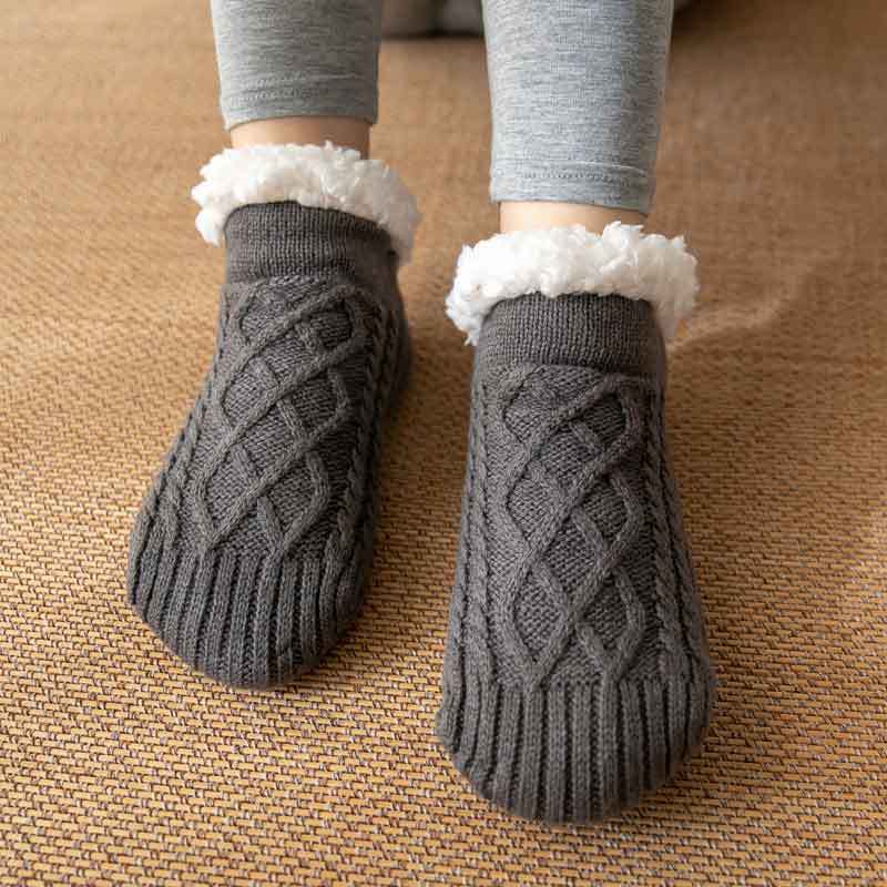 Winter Knitted Plush Floor Socks