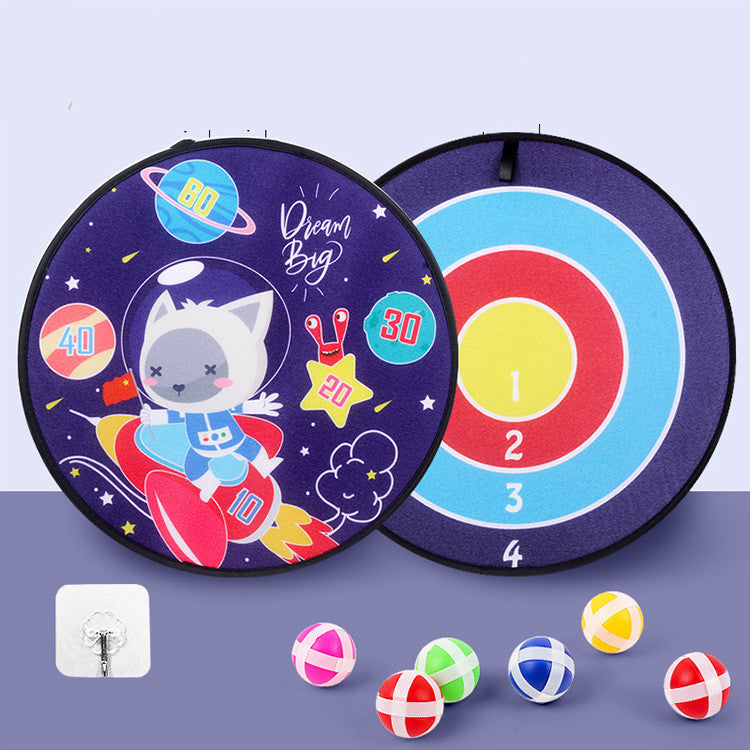 Spot Wholesale Children's Sticky Ball Dart Board Cartoon Fun Dart Board Plus Velvet A Variety Of Creative Cartoon - UrbanZ By Nisha