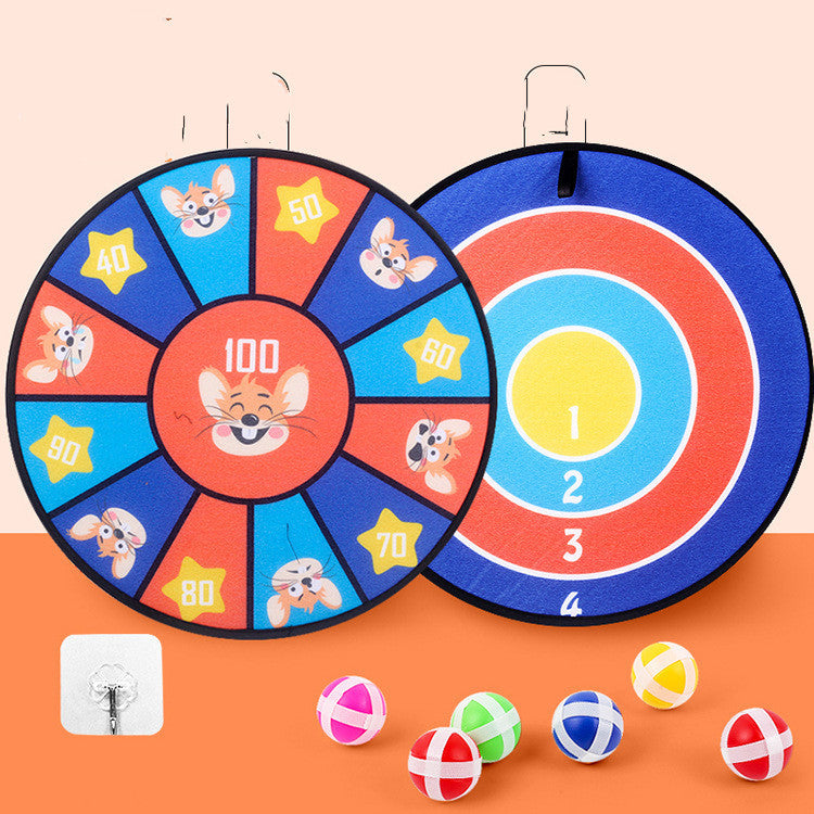 Spot Wholesale Children's Sticky Ball Dart Board Cartoon Fun Dart Board Plus Velvet A Variety Of Creative Cartoon - UrbanZ By Nisha