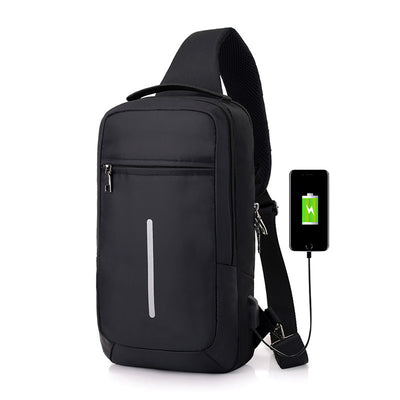 Anti-theft USB charging chest bag with you - UrbanZ By Nisha