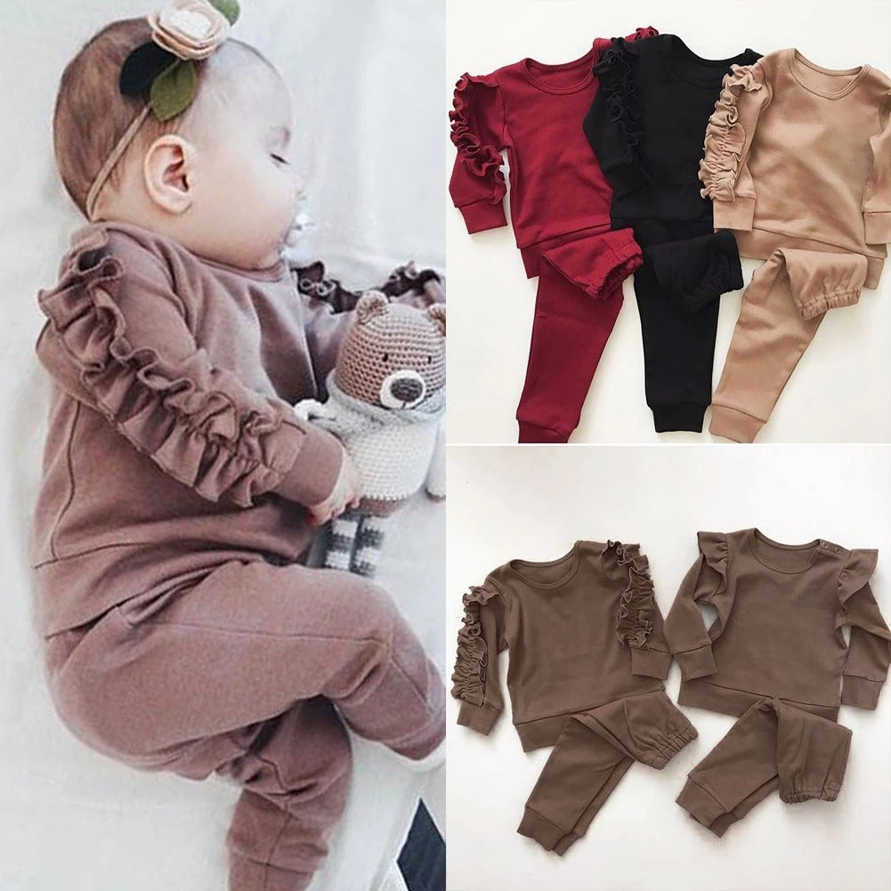 Newborn Baby Ruffles Jumper Long Sleeve Sweatshirt