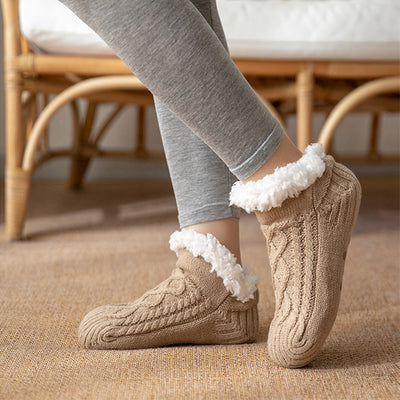 Winter Knitted Plush Floor Socks