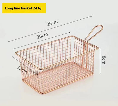 304 Stainless Steel Chips Basket Mini Frying Basket - UrbanZ By Nisha