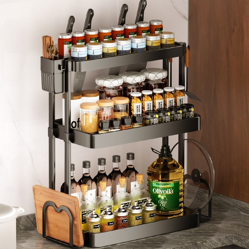 Kitchen Rack For Seasoning Multi-layer Storage Kitchen Supplies - UrbanZ By Nisha