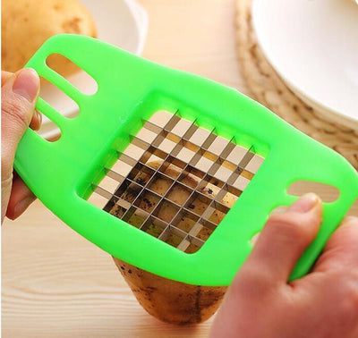 kitchen gadgets 2 Blades Potato Cutter Chopper Stainless French Fries Slicer for kitchen cortador de vegetales Home Kitchen Tool - UrbanZ By Nisha