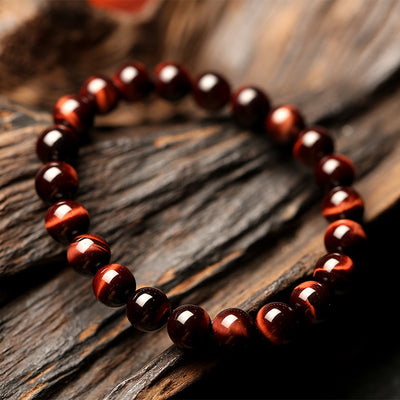 8mm Tiger Eye Bracelet - UrbanZ By Nisha