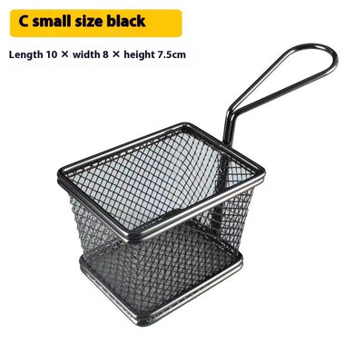 304 Stainless Steel Chips Basket Mini Frying Basket - UrbanZ By Nisha