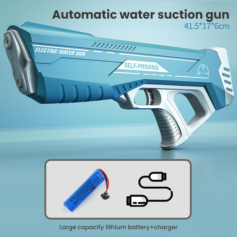 Space Water Gun Electric Automatic Water Absorption Water Fights Toy Outdoor Beach Swimming Pool Bath Toys For Children Kid Gift - UrbanZ By Nisha