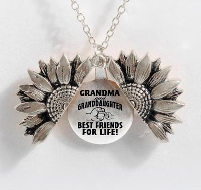 Sunflower Double-layer Lettering Necklace - UrbanZ By Nisha