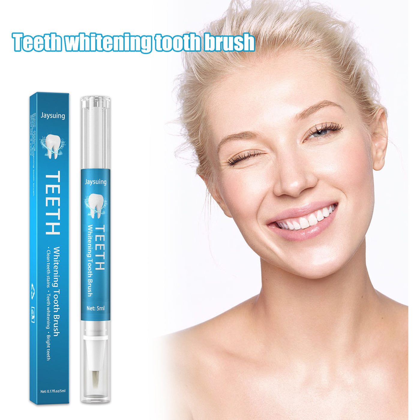 Jaysuing Teeth Whitening Plaque Cleaner Pen