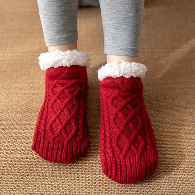 Winter Knitted Plush Floor Socks