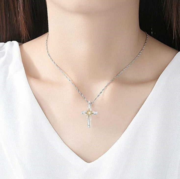 Octagonal Star Cross Alloy Pendant - UrbanZ By Nisha