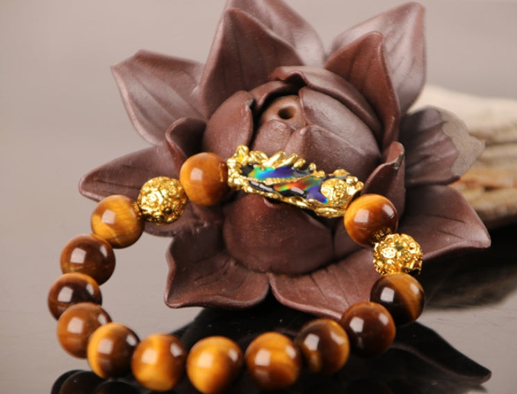 3D Gold Plated PiXiu Bracelet - UrbanZ By Nisha