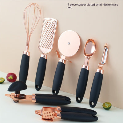 Kitchen Household Peeler Gadget Copper Plating Set - UrbanZ By Nisha