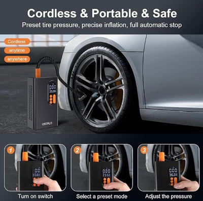 Wireless Portable Automatic Car Inflator Pumps