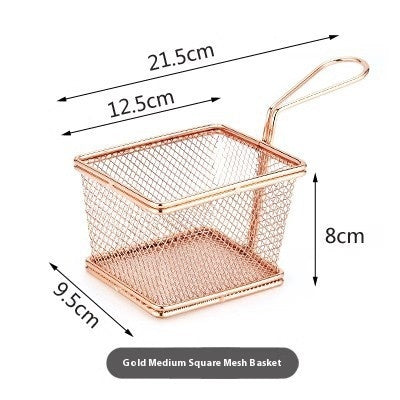 304 Stainless Steel Chips Basket Mini Frying Basket - UrbanZ By Nisha