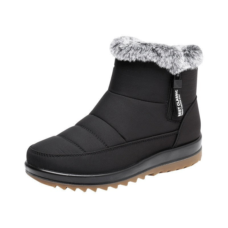 Winter Snow Boot With Side Zipper