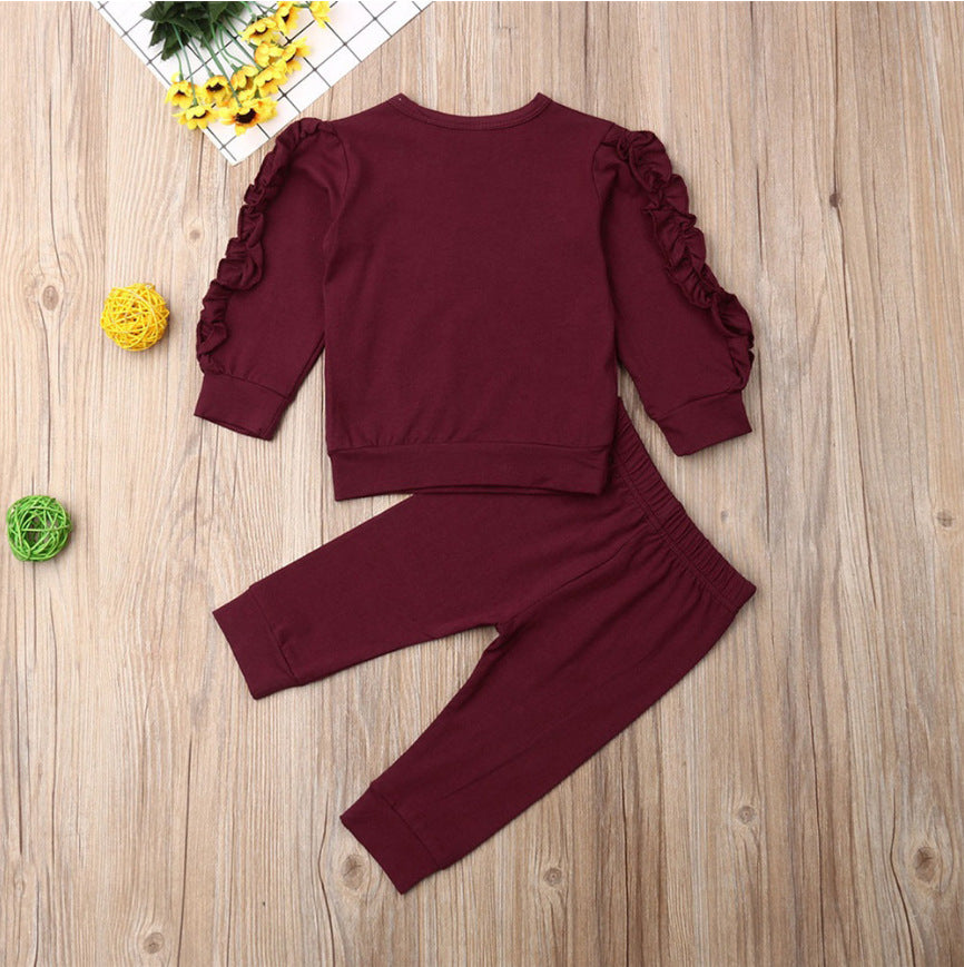 Newborn Baby Ruffles Jumper Long Sleeve Sweatshirt