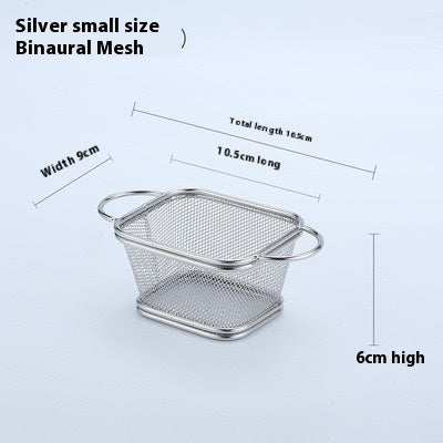 304 Stainless Steel Chips Basket Mini Frying Basket - UrbanZ By Nisha