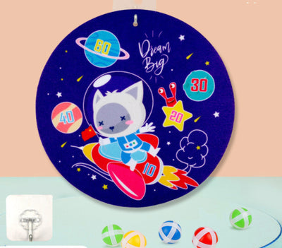 Spot Wholesale Children's Sticky Ball Dart Board Cartoon Fun Dart Board Plus Velvet A Variety Of Creative Cartoon - UrbanZ By Nisha