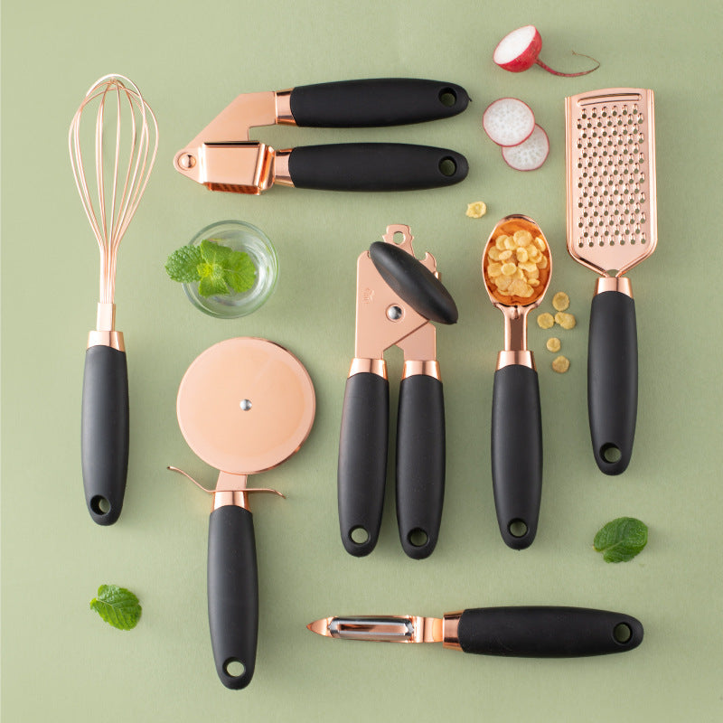 Kitchen Household Peeler Gadget Copper Plating Set - UrbanZ By Nisha