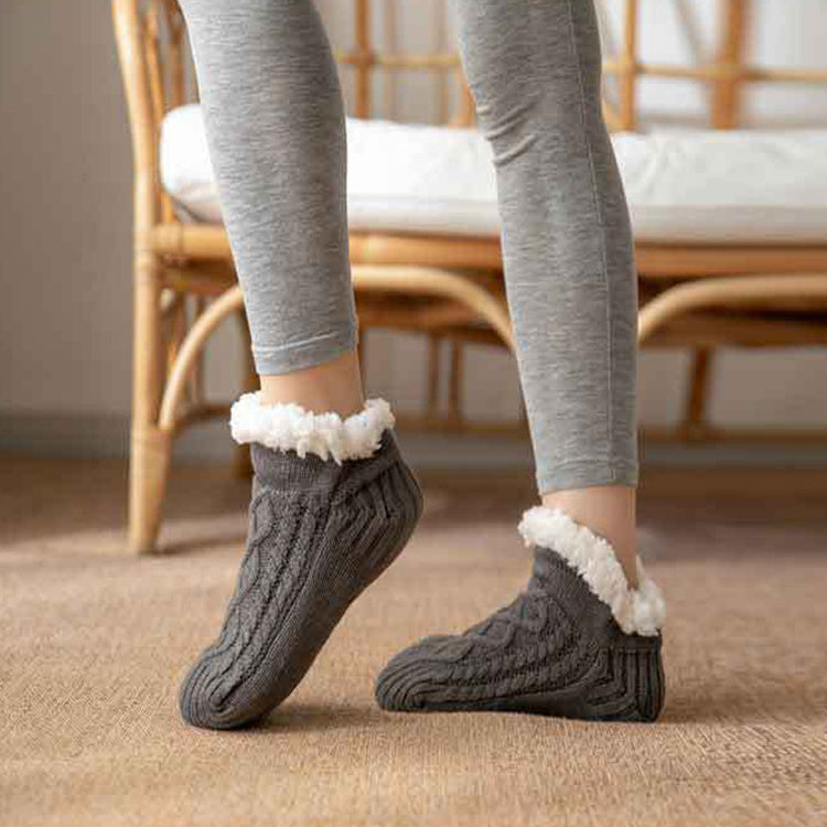 Winter Knitted Plush Floor Socks