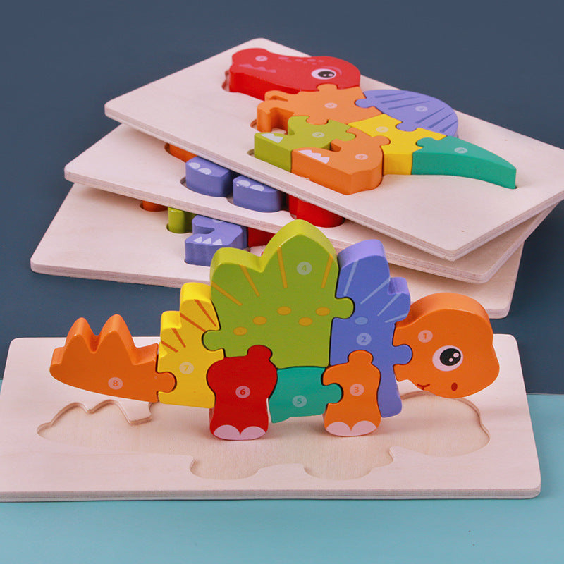 Children's Educational Toys Wooden Three-dimensional Montessori - UrbanZ By Nisha