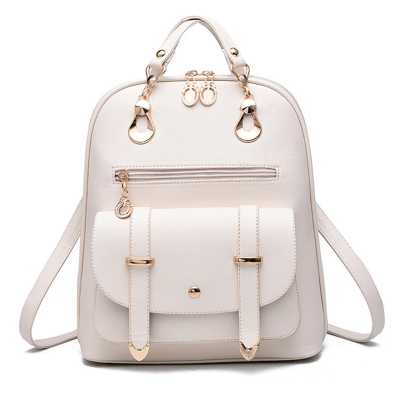 Female Fashion PU leather Dual-Use Backpack