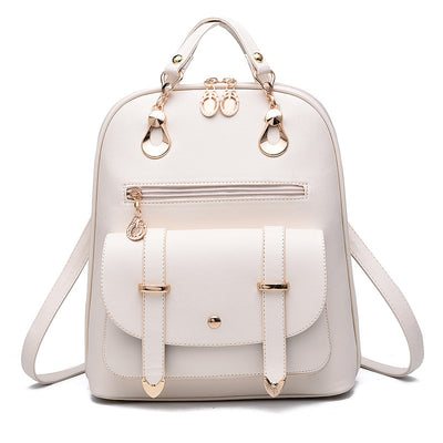 Female Fashion PU leather Dual-Use Backpack