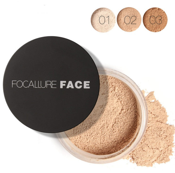 FOCALLURE oil control, breathable makeup, transparent powder, 24-hour long-lasting anti-sweat, no makeup powder - UrbanZ By Nisha