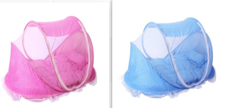 Adorable Foldable Baby Bed Net With Pillow Set