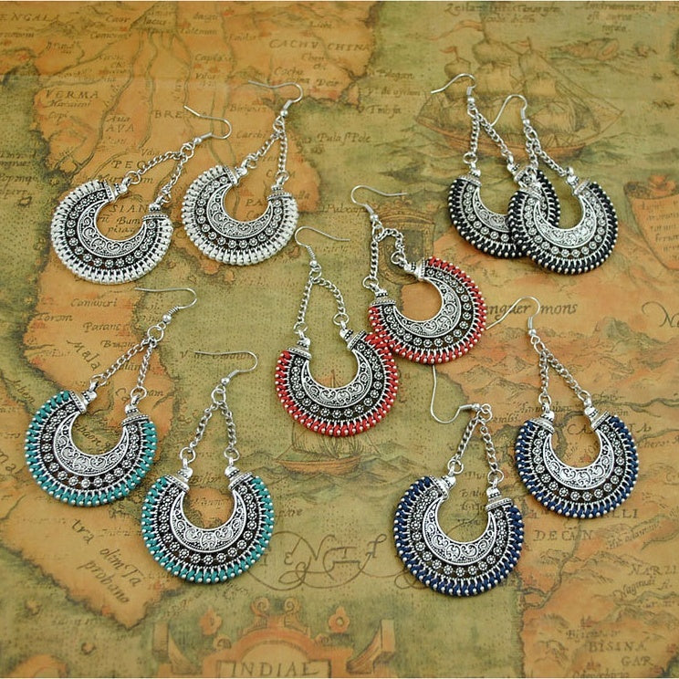 Bohemian Vintage Earrings - UrbanZ By Nisha