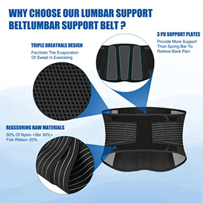 Breathable Lower Back Lumbar Support Waist Belt