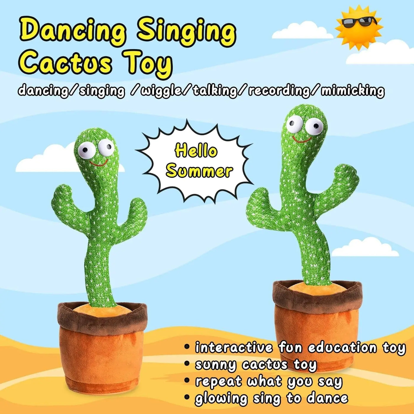 Dancing and Funny Cactus Plush Toy