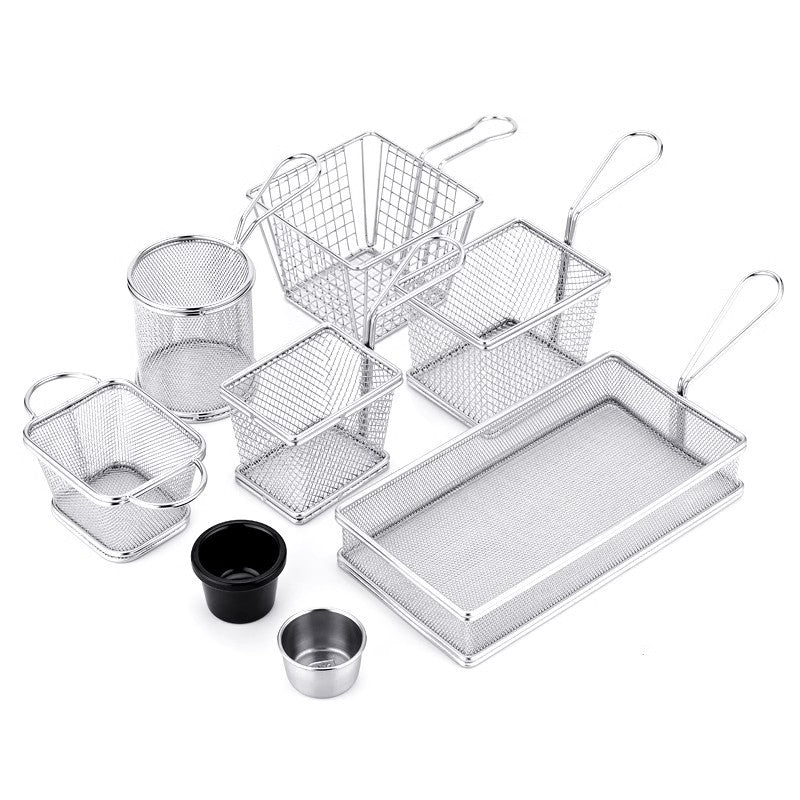 304 Stainless Steel Chips Basket Mini Frying Basket - UrbanZ By Nisha