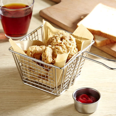 304 Stainless Steel Chips Basket Mini Frying Basket - UrbanZ By Nisha