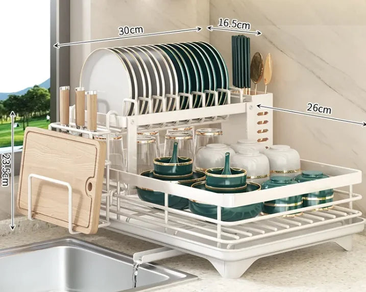 Beautiful Kitchen & Dish Storage Rack