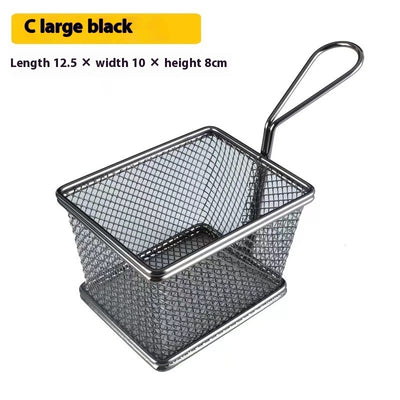 304 Stainless Steel Chips Basket Mini Frying Basket - UrbanZ By Nisha