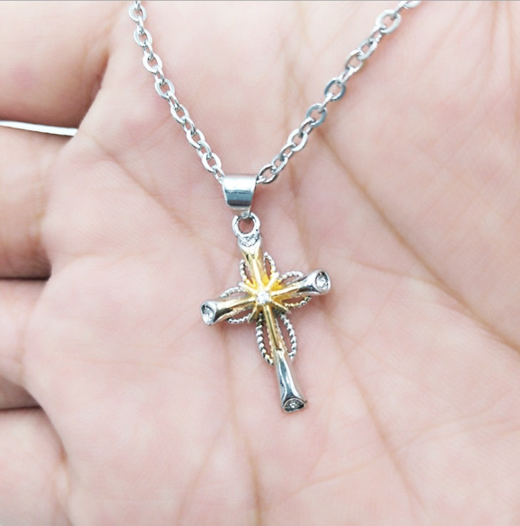 Octagonal Star Cross Alloy Pendant - UrbanZ By Nisha