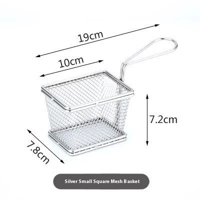 304 Stainless Steel Chips Basket Mini Frying Basket - UrbanZ By Nisha