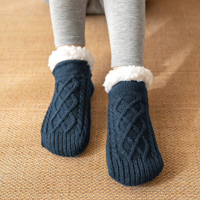 Winter Knitted Plush Floor Socks