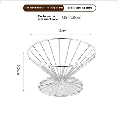 304 Stainless Steel Chips Basket Mini Frying Basket - UrbanZ By Nisha