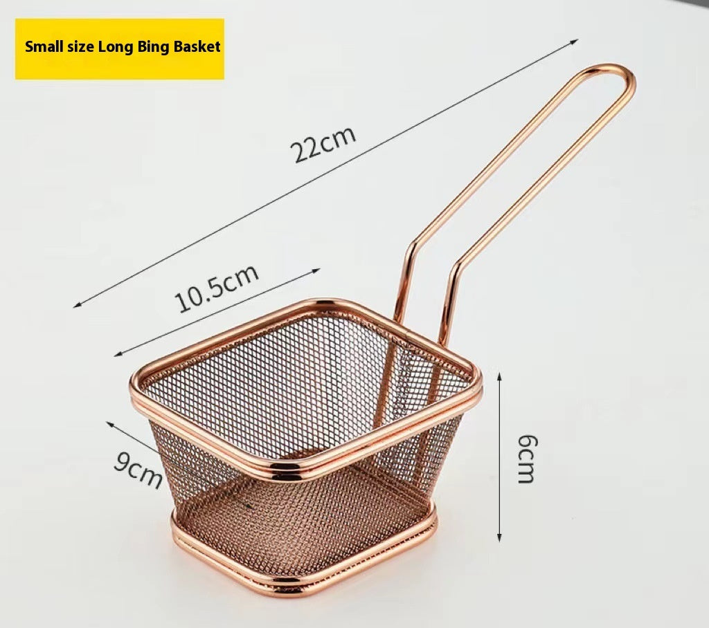 304 Stainless Steel Chips Basket Mini Frying Basket - UrbanZ By Nisha