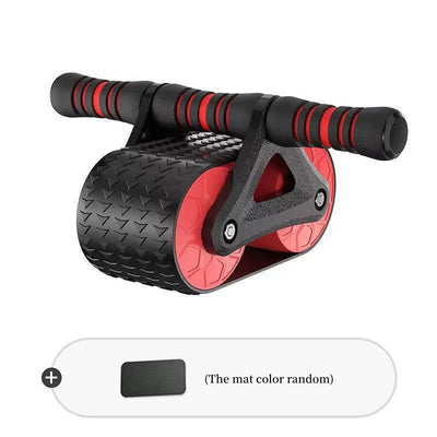 Double Wheel Abdominal Exerciser Women Men Automatic Rebound Ab Wheel Roller Waist Trainer Gym Sports Home Exercise Devices - UrbanZ By Nisha