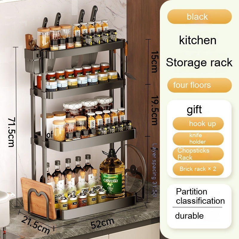 Kitchen Rack For Seasoning Multi-layer Storage Kitchen Supplies - UrbanZ By Nisha